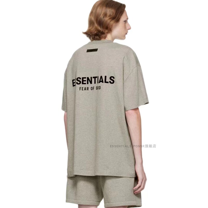 Official Flagship Store Essentials Multi-Line American Casual Fashion Short-Sleeved T-Shirt Unisex Trendy Brand Summer Official Flagship Store Essentials Multi-Line American Casual Fashion Short-Sleeved T-Shirt Unisex Trendy Brand Summer