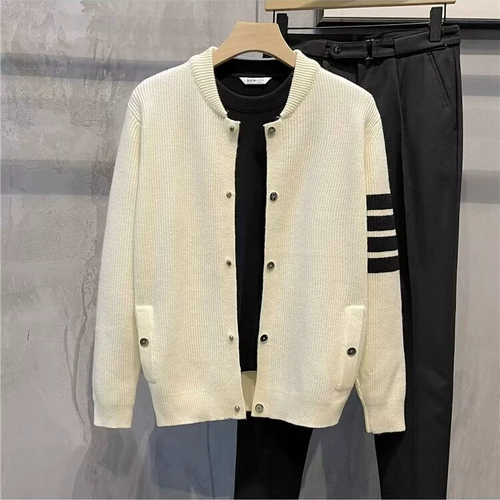 Кардиган, демисезонный свитер, модная демисезонная мужская трикотажная куртка