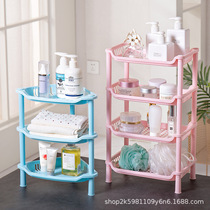 Kitchen bathroom mini storage rack desktop sundry rack storage organizer plastic corner multi-layer floor-standing (2