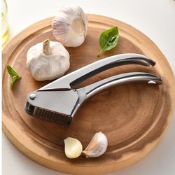 Stainless steel garlic squeezer garlic press garlic masher garlic press garlic press household kitchen gadget barbecue