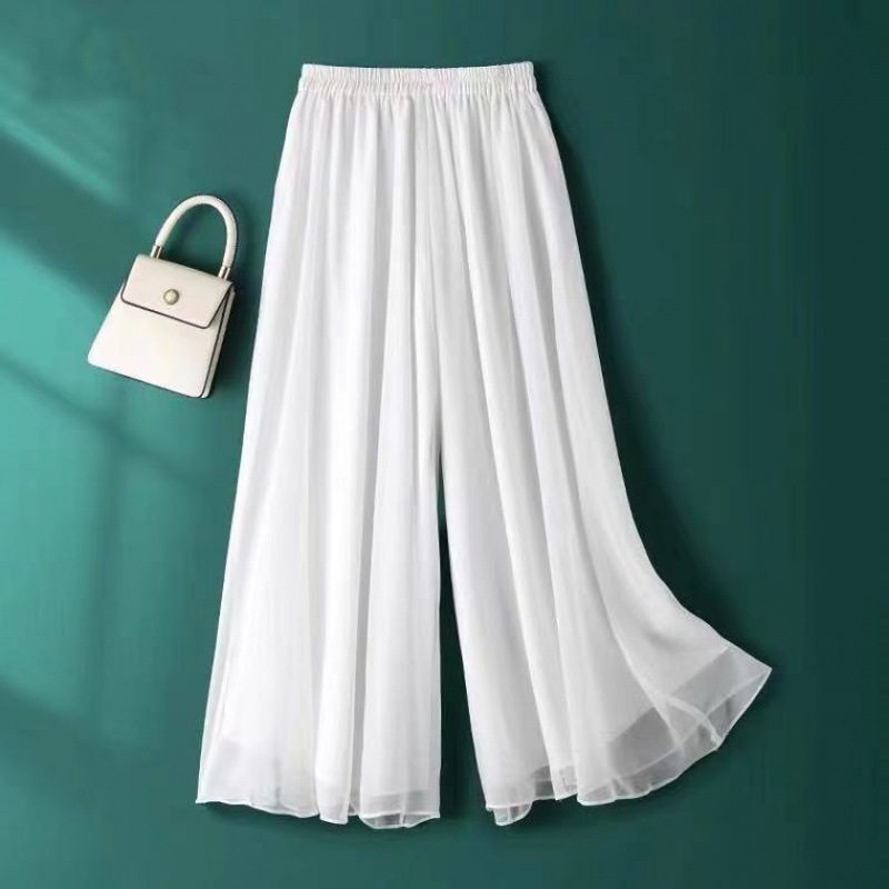 Classical Dance Pants White Dress Pants Body Workwear Sweatpants Dresses Pants Dance Flutter Skirt China Dance Broadlegged Women-Taobao