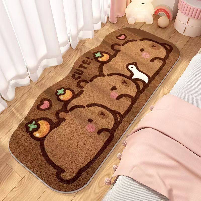 Kapibala floor mat girls bedroom bedside blanket