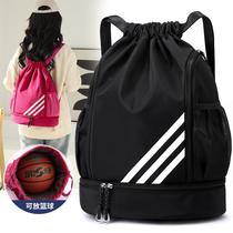 No. 7 basketball backpack independent shoe compartment printing custom logo football backpack student training fitness sports bag 5