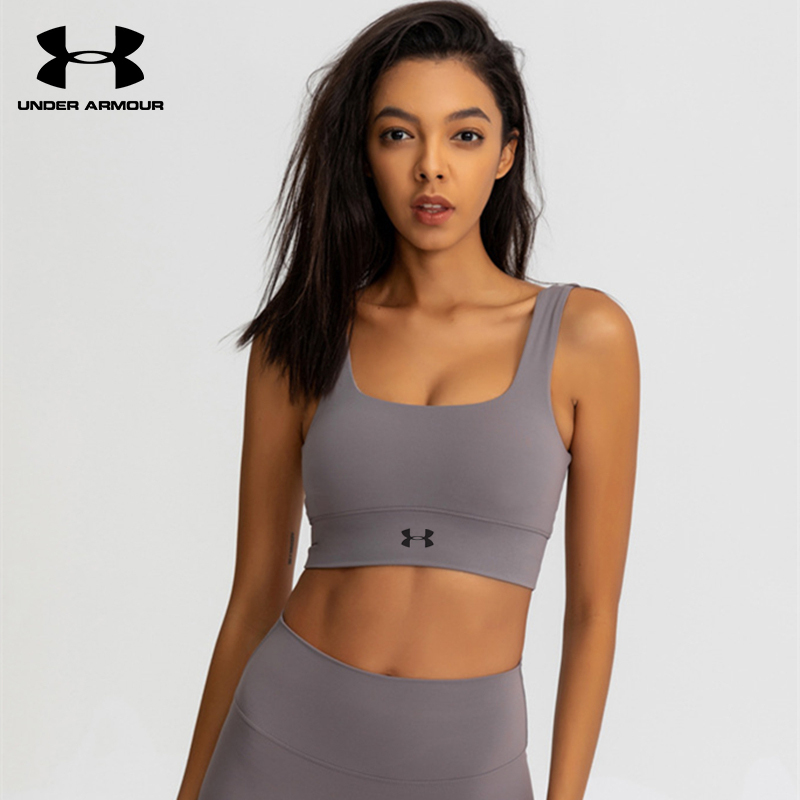 Ua under Armour Women's High-Intensity Quick-Dry Anti-Sag Breathable Shockproof Fitness Yoga Tank Top Bra