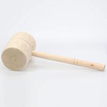 Unpainted wood hammer solid wood small wooden hammer mallet wooden hammer round head wooden hammer solid wood dry bar cake making tool meat hammer