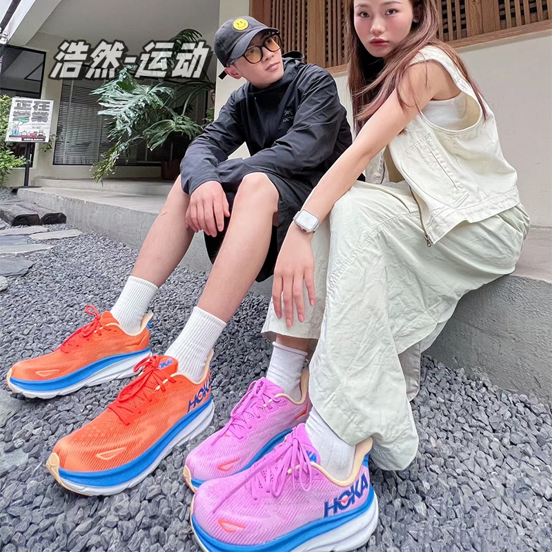 100 ride-hailing shock rebound Keen 9 Running shoes Men's shoes Breathable Marathon Thick Bottom Mountaineering Sports Soft Bottom Running Shoes Woman-Taobao