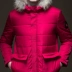 Sản phẩm PINLI mùa thu nam dài phần ấm áp áo bông nam lông cổ áo khoác trùm đầu thủy triều B183505429 - Bông