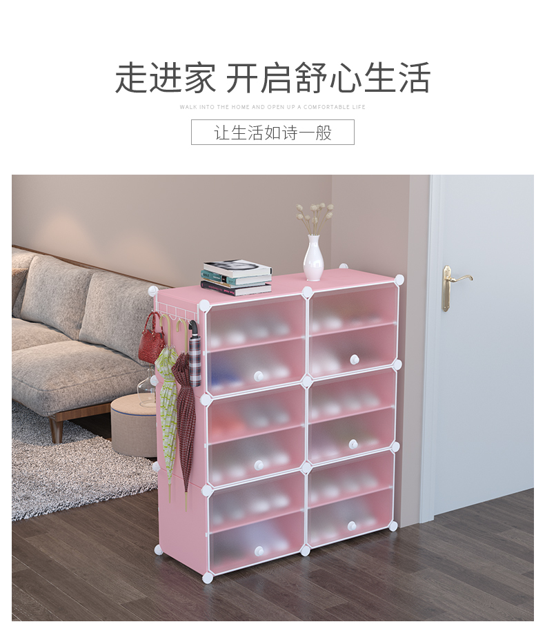 Giày sạch hơn Hộ gia đình đơn giản Nhiều lớp Lắp ráp Cửa bụi Giày kệ sinh viên Ký túc xá Không gian lưu trữ - Kệ ke treo tuong