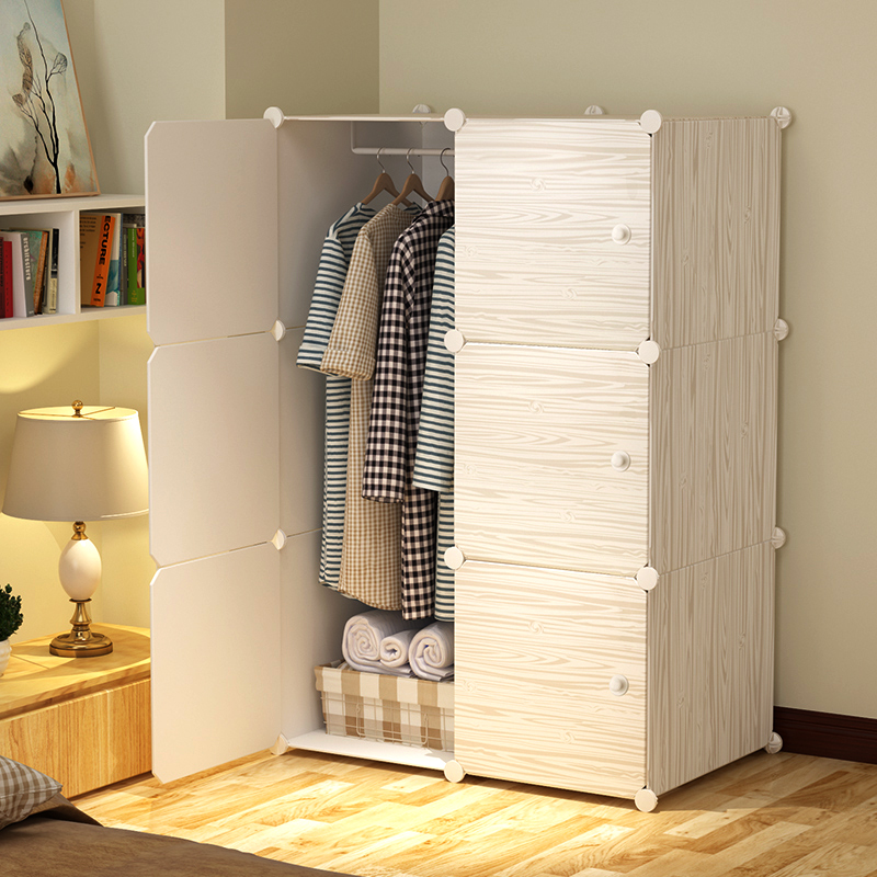 Wardrobe College Students Brief Modern Economy Type Home Assembled Plastic Containing Cabinet Dorm Room Single Simple Wardrobe