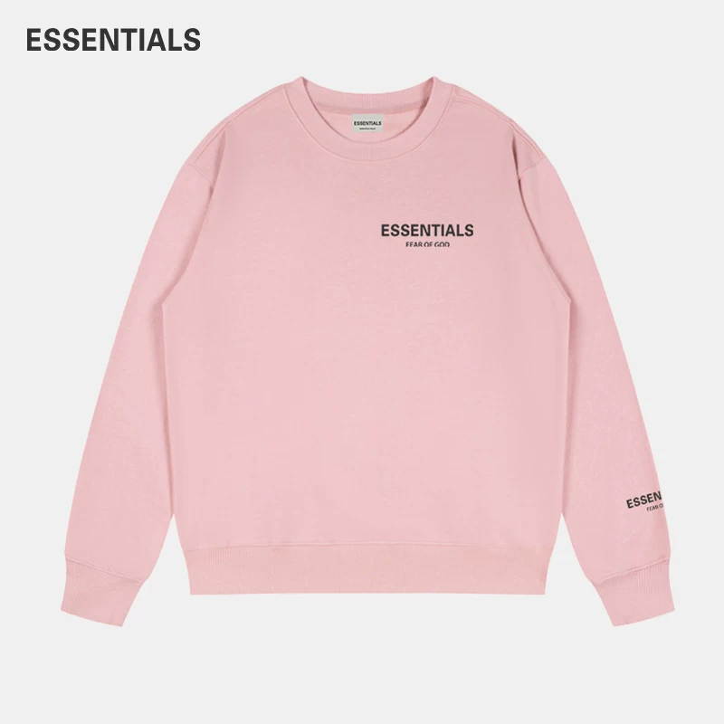 ОФИЦИАЛЬНЫЙESSENTIALS свитер с круглым вырезом для мужчин и женщин, пары весна и осень, композиция FO G американский вес