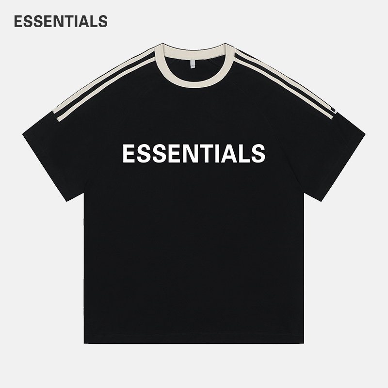 Essentials Official Short-Sleeved Men and Women Couples Summer New Letter Printed Cotton Casual Sports T-Shirt Trend