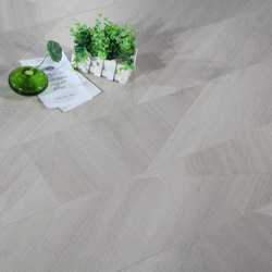 Simple style gray wood grain personalized geometric parquet laminate wood flooring home environmentally friendly waterproof wear-resistant floor heating