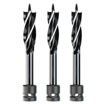 Woodworking perforator Chambering Brondrill Electric Wrench Special Four-Edge Four-Groove Lengthened Wood Board Drilling Keyhole Drill