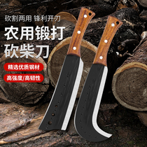 Hand-forged wood-chopping knife outdoor high-hardness manganese steel special wood-chopping knife for household use dual-purpose wood-chopping artifact