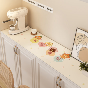 Side cabinet shoe cabinet anti-dirty pad light luxury high-end tablecloth tv counter top protective pad free wash waterproof porch Side cabinet shoe cabinet anti-dirty pad light luxury high-end tablecloth tv counter top protective pad free wash waterproof porch