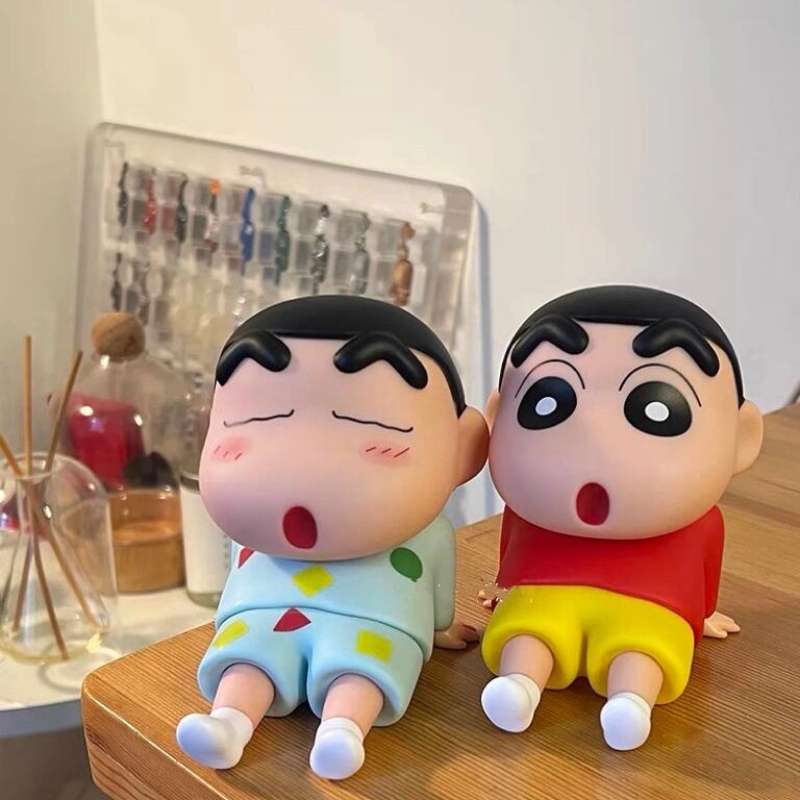 High-Quality Version of Crayon Shin-Chan Phone Stand Ornament, Peripheral Phone Holder, Birthday Figurine Series Gift