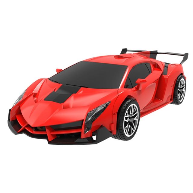 Cross-Border 1:18 One-Button Transforming Remote Control Car 2.4g Electric Racing Car Robot Toy Car Model for Children