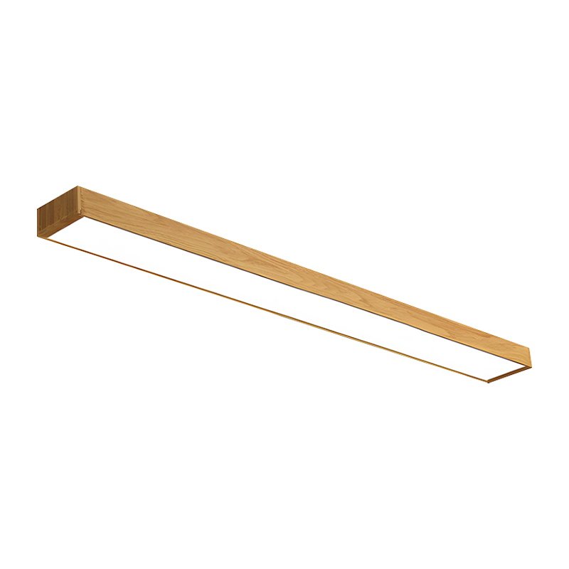 Wood Grain Led Strip Light Office Light Supermarket Gym Corridor Ceiling Light Strip Light Aluminum Square Light Ceiling Light