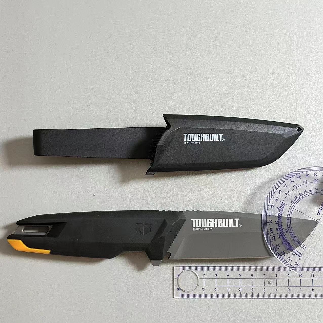 TOUGHBUILT Brand with sheath integrated shank Plated Titanium Artisan Knife Fruit Daily Tool Knife Wild Camping Paddle-Taobao