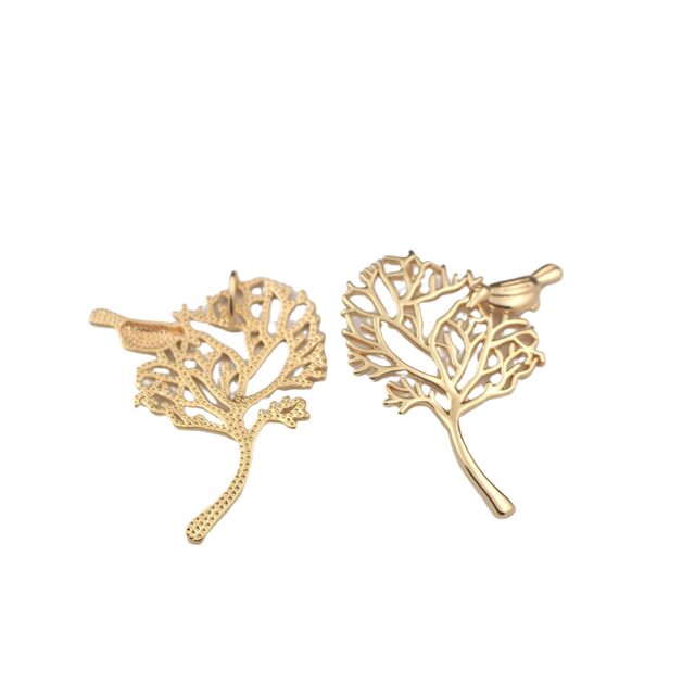 Ancient Style Jewelry Accessories Cast Copper Bird Branch Pendant Hairpin Hair Accessory Material 36*43mm