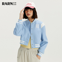 (Exclusive to Da Pan) RARN Love Like You Short Patchwork Embroidered Baseball Jacket