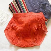 Underwear womens modal cotton mid-waist new comfortable lace edge seamless breathable thin section seamless hip-covering briefs