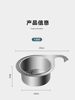 New Kitchen Sink Dedicated Swan-Shaped Drain Basket, New Material Hanging Drain Rack, Dry and Wet Separation Hook for Garbage