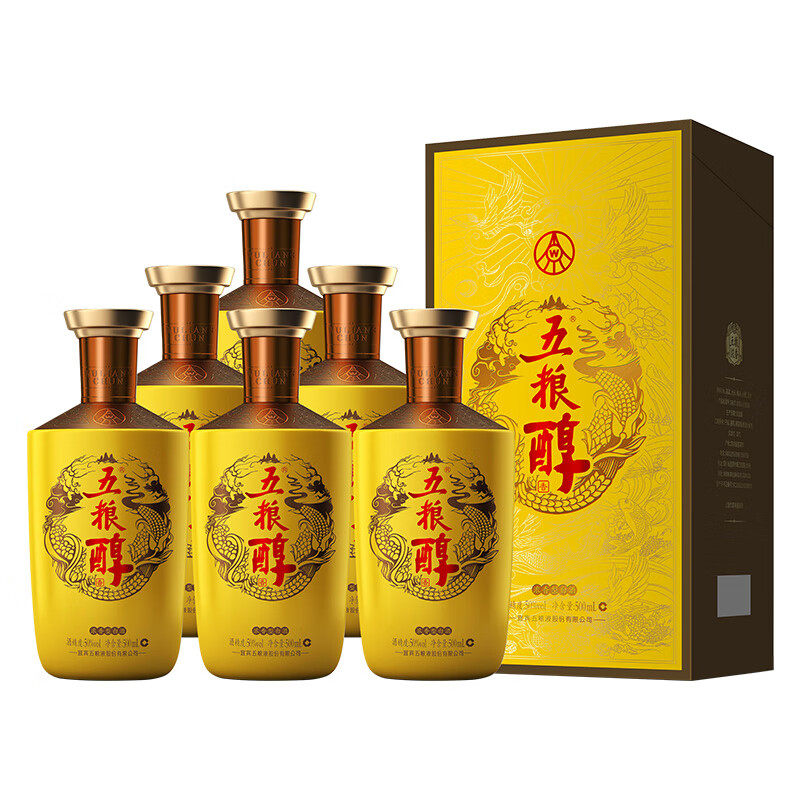 五粮液股份出品50度浓香型白酒五粮醇·金装500ml*6瓶整箱装送礼评价- 淘宝网