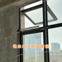 Curtain wall hand-operated chain window opener window closer manual chain window opener smoke exhaust window manual window opening device