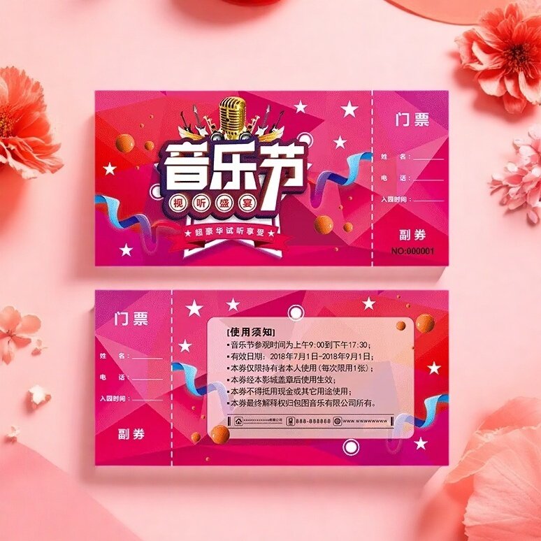 定制设计门票+代金券:创意营销利器,让你的品牌脱颖而出!-门票-淘宝好物网