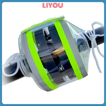 PVC flange protective cover with reflective strips fully transparent protective cover corrosion-resistant anti-aging anti-splash custom protective cover