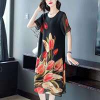 FASHION New Middle-AGED M Dress Summer New Fashion Western S