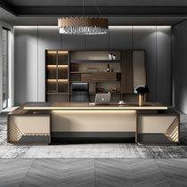 Boss desk simple modern office atmosphere CEO desk creative executive desk high-end light luxury office desk and chair combination