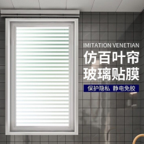 Glass sticker window anti-leak frosted light-transmitting opaque film light-blocking powder room anti-peeping window decal bathroom