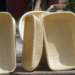 Liu Bread Basket Steamed Bread Basket Commercial Food Basket Storage Basket Bread Steamed Bread Steamed Bread Wicker Basket Breathable Weaving Handmade