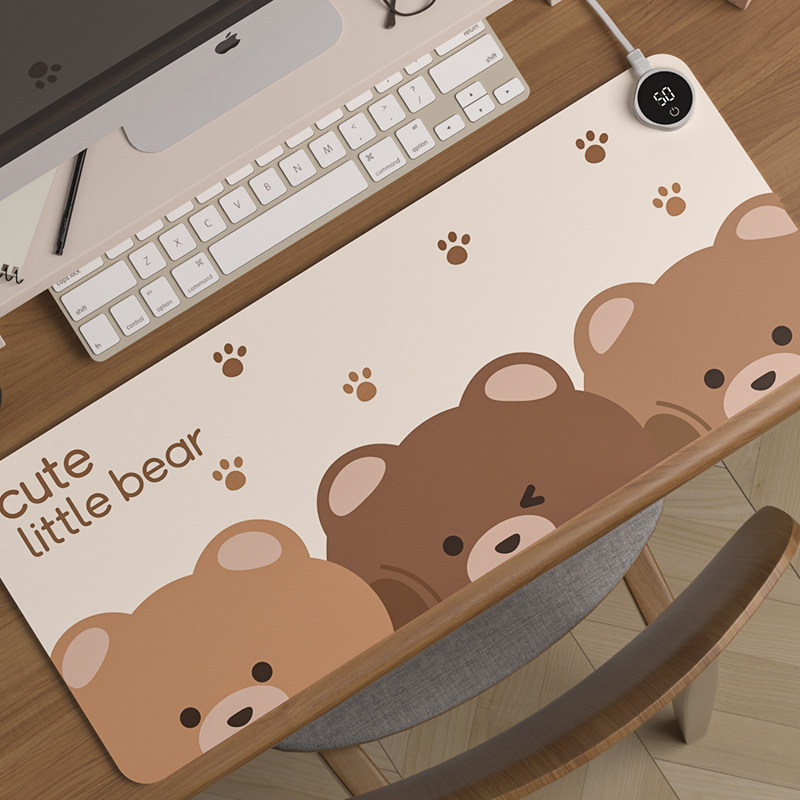 Heating Mouse Pad Super Fever Student Desk Computer Warm Desk Mat Office Desktop Warm Hand Electric Hot Mat Winter-Taobao