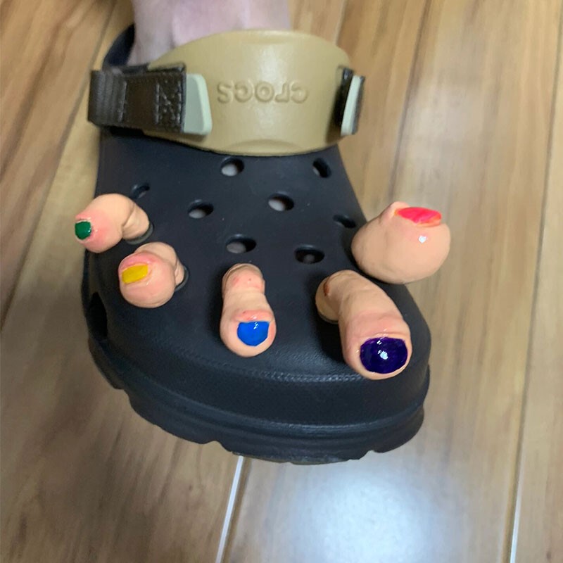 Crocs Shoe Charms Detachable Accessories Funny Women's Summer Toe Decorations