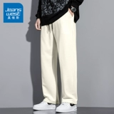 Летние трендовые шелковые штаны, свободный прямой крой, в корейском стиле, оверсайз