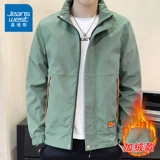 Демисезонная утепленная толстовка с капюшоном, мужская куртка, в корейском стиле, средней длины