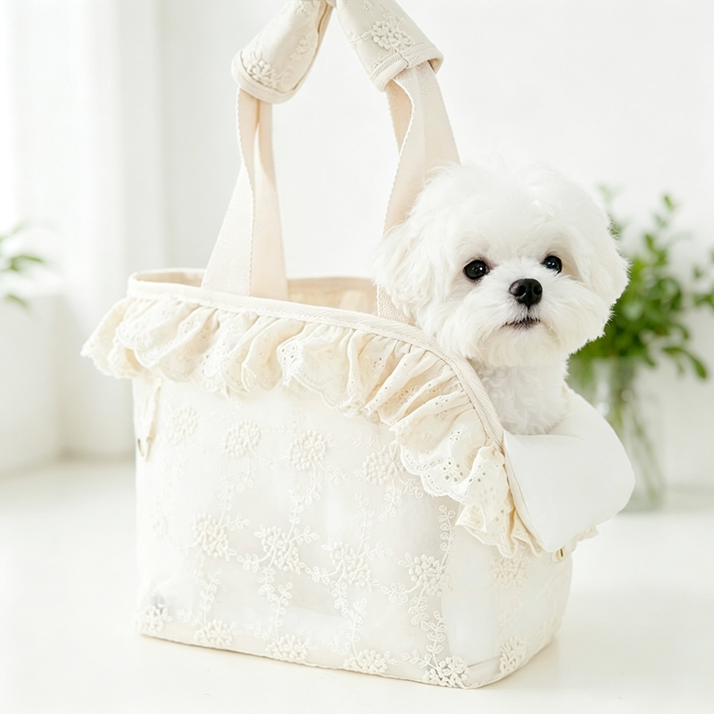 Cat Bag, Dog Bag, Summer Pet Outing Portable Breathable Shoulder Bag, Teddy Small Dog Backpack, Lace Handbag Cat Bag, Dog Bag, Summer Pet Outing Portable Breathable Shoulder Bag, Teddy Small Dog Backpack, Lace Handbag
