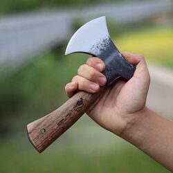 Niman Axe Chopping Wood Sharp Durable Camping Portable Forging Track Axe Forging Hand Axe Woodworking Axe Outdoor Axe