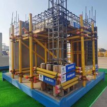 Fujian finished construction site quality model display area model construction method technology construction model approach component