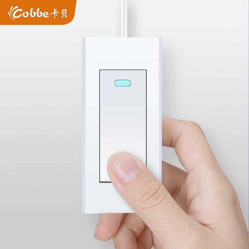 Surface-Mounted Mini Switch Single Control Double Control Hand-Press Switch Small Button 220V Micro Wired Control Small Power Supply Bedside