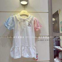 (Special batch of physical high-quality goods) 2167 white bear contrasting color polo dress ~ no returns or exchanges unless there is a quality problem