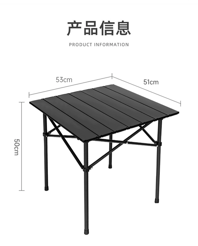 Ran Master Bàn ghế gấp ngoài trời Bàn cuộn trứng Bàn ghế cắm trại di động gian hàng Bàn cắm trại nhẹ di động bàn ăn gấp gọn xuân hòa bàn ăn gấp gọn