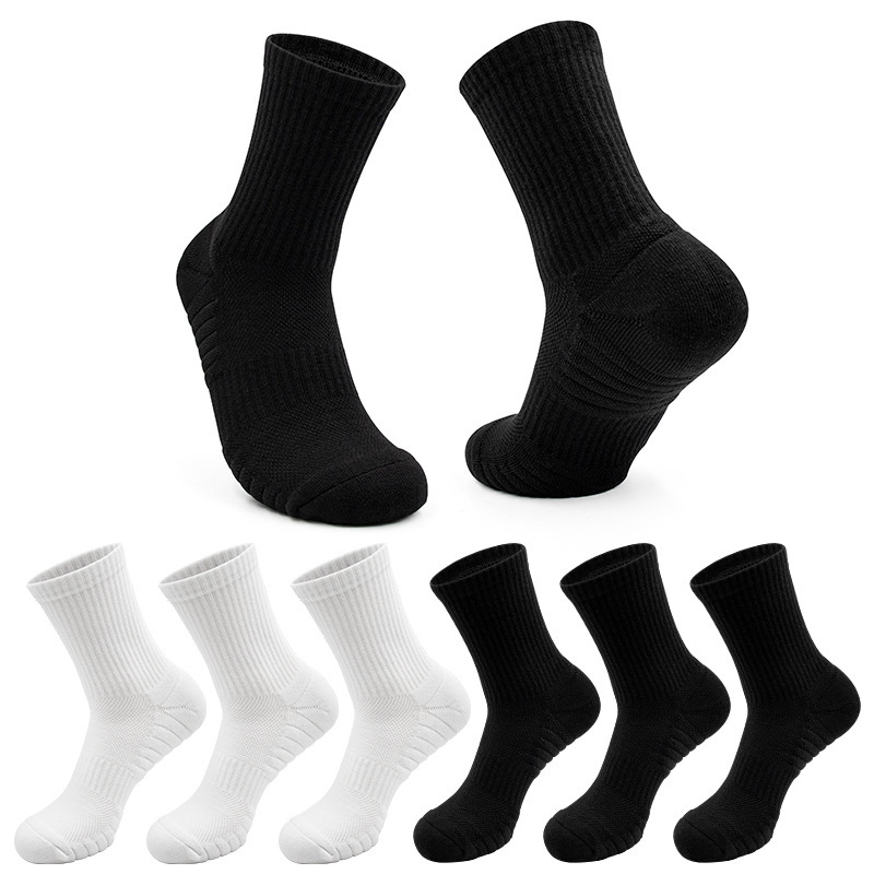 Amazon Combed Cotton Basketball Socks Men's Long Socks Pure Cotton Thickened Towel Bottom Sweat-Absorbent Breathable Anti-Friction Socks Amazon Combed Cotton Basketball Socks Men's Long Socks Pure Cotton Thickened Towel Bottom Sweat-Absorbent Breathable Anti-Friction Socks