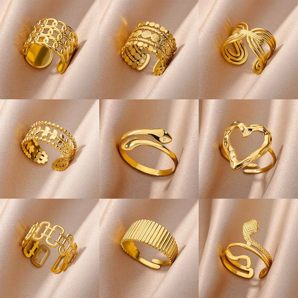 stainless steel v shaped ring for women – minimalist durable fashion jewelry