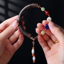 Agarwood bracelet wholesale half bracelet hand-woven new Chinese design national style jewelry summer womens style