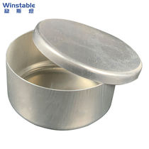 Wenstan W7496 (5 pieces) sample retaining aluminum box round soil taking aluminum box soil weighing box soil sample box 80*60mm