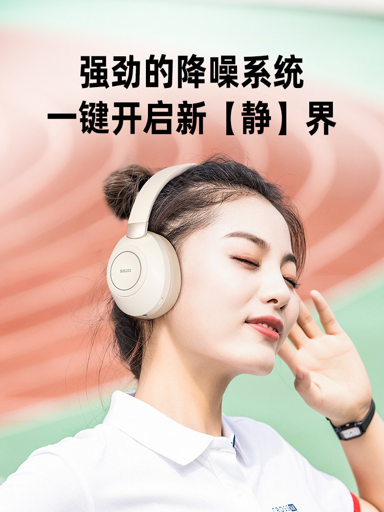 Active Noise Reduction Anc Wireless Bluetooth Headset 5.3 Over-Ear Headphones Wired Gaming Computer Headset Ultra-Long Standby